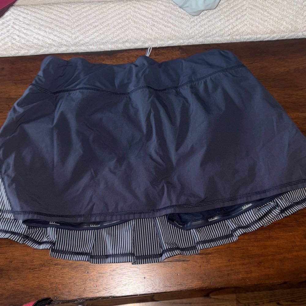 Lululemon Navy Striped Skirt